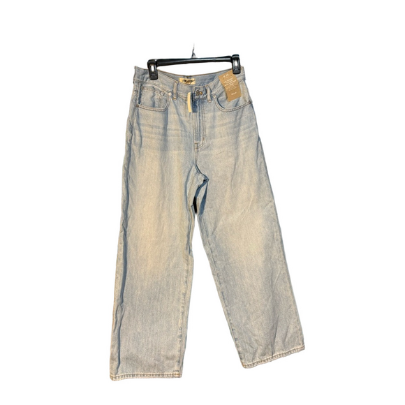 Madewell Women's Light Blue Wide Leg Crop Jeans - Size 28 - NWT - Picture 2 of 7